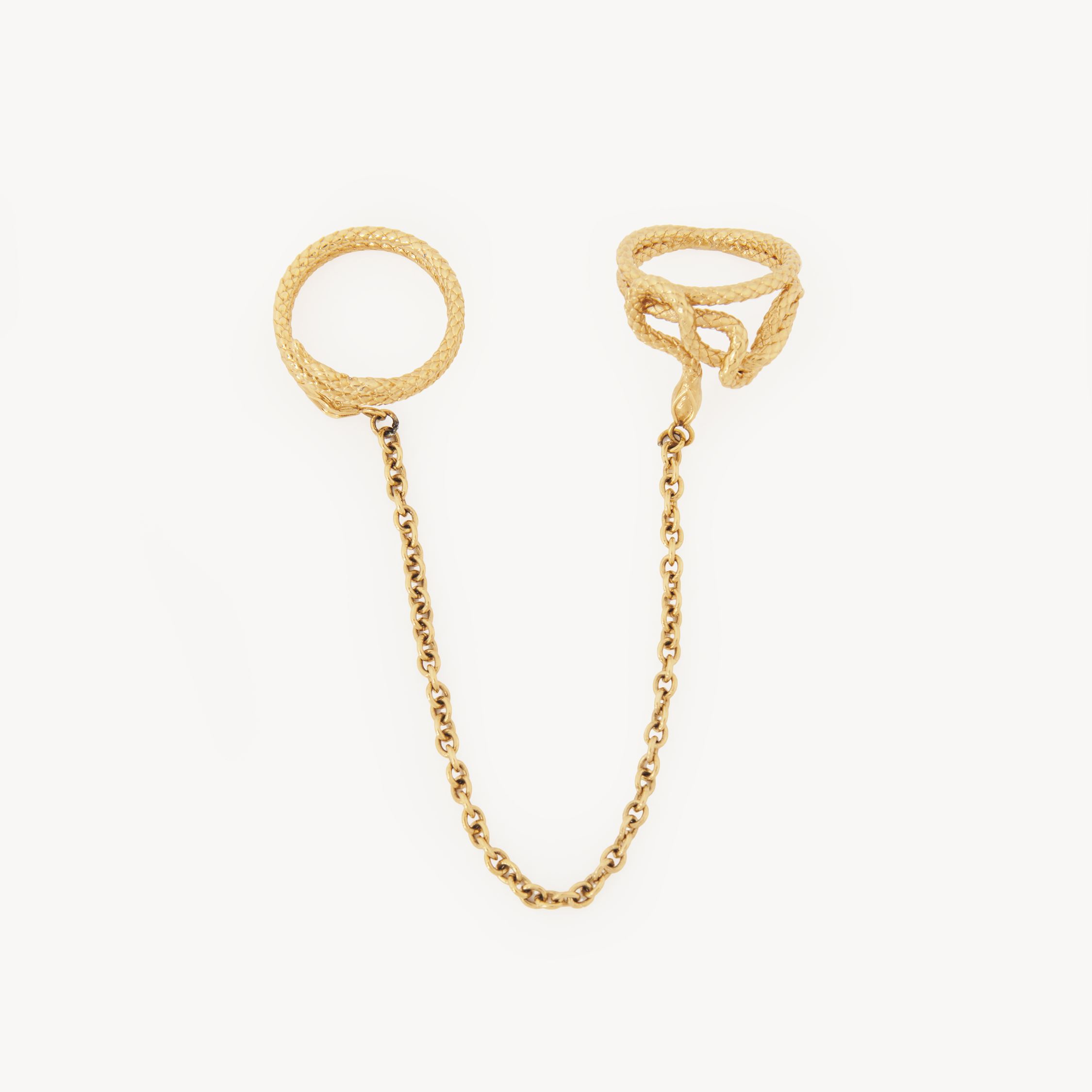 Chloé The  Snake Ring Gold Size N 100% Brass In Gold