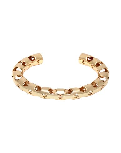 Tory Burch Serif-t Fretwork 18kt Gold-plated Cuff Bracelet In Gold