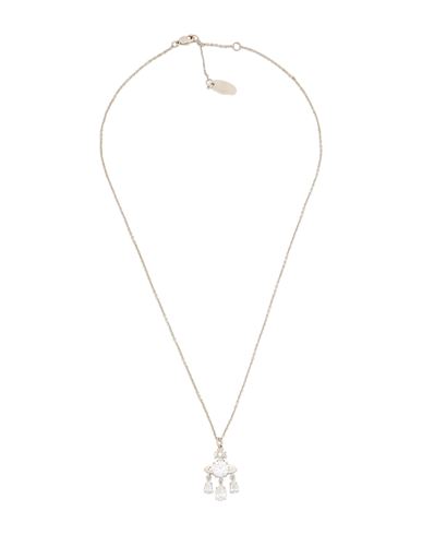 Shop Vivienne Westwood Woman Necklace Silver Size - Brass