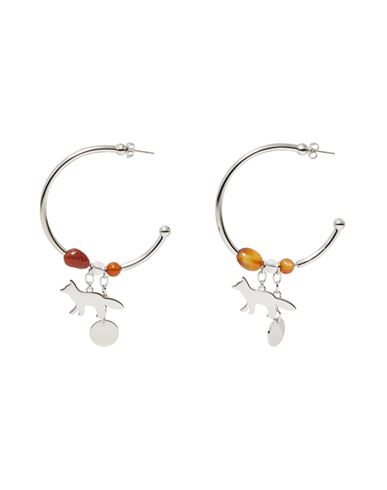 Maison Kitsuné Woman Earrings Silver Size - Metal