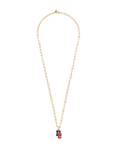 Shop Dsquared2 Man Necklace Gold Size - Metal