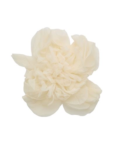 Max Mara Woman Brooch Ivory Size - Silk In White