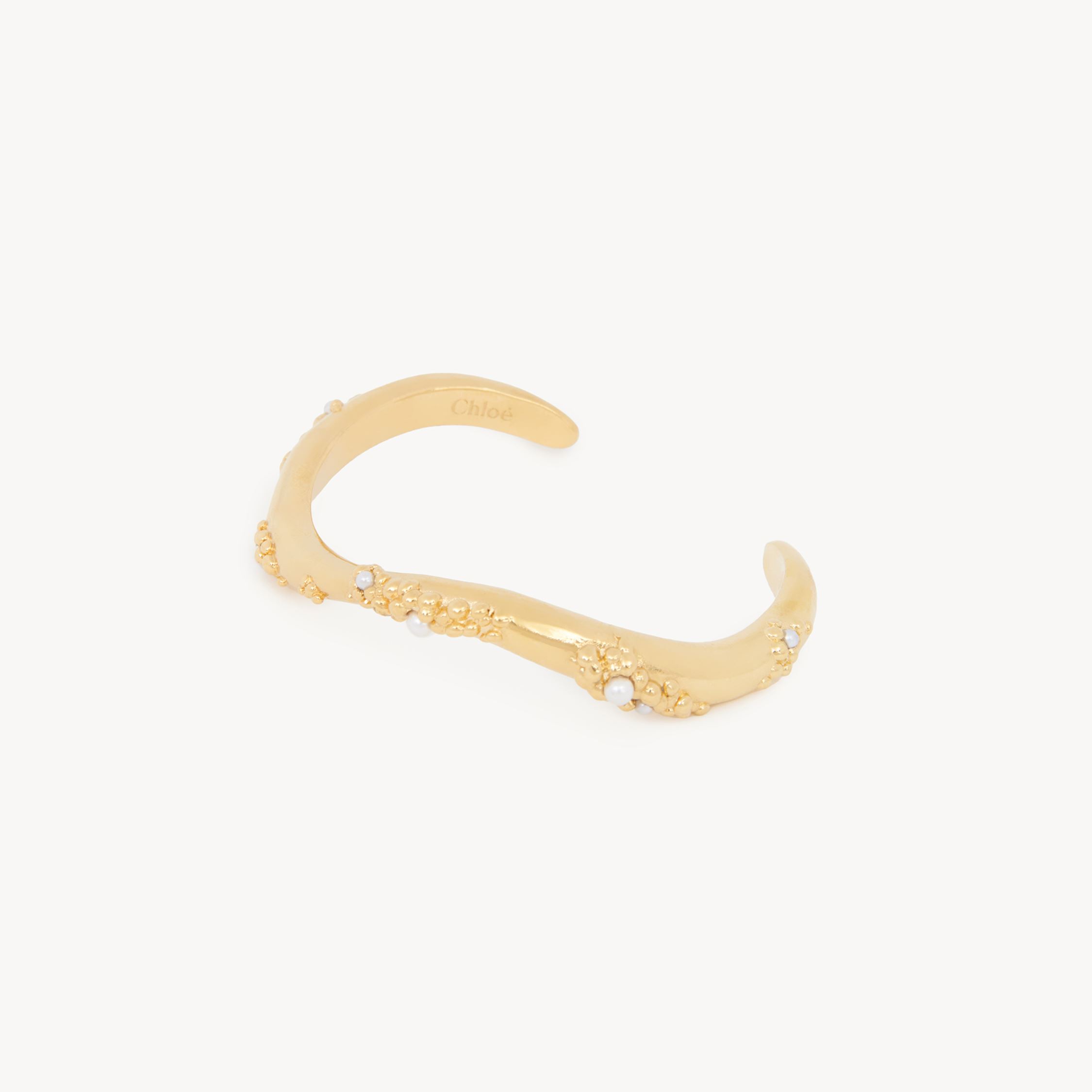 Chloé Bracelet  Shells Femme Or Taille Onesize 100% Laiton, Verre Borosilicate In Gold