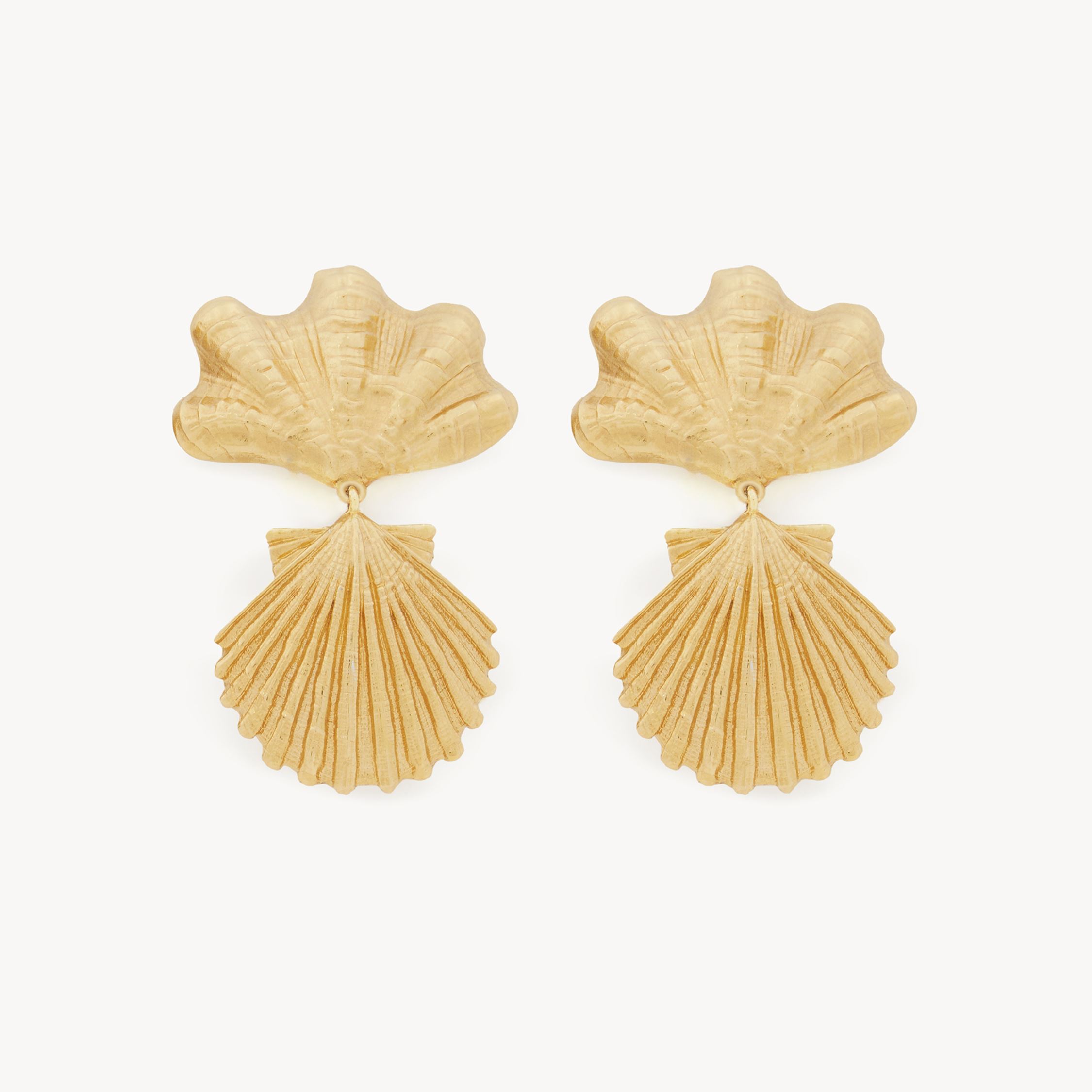 Chloé Boucles D'oreilles  Shells Femme Or Taille Onesize 100% Laiton In Gold