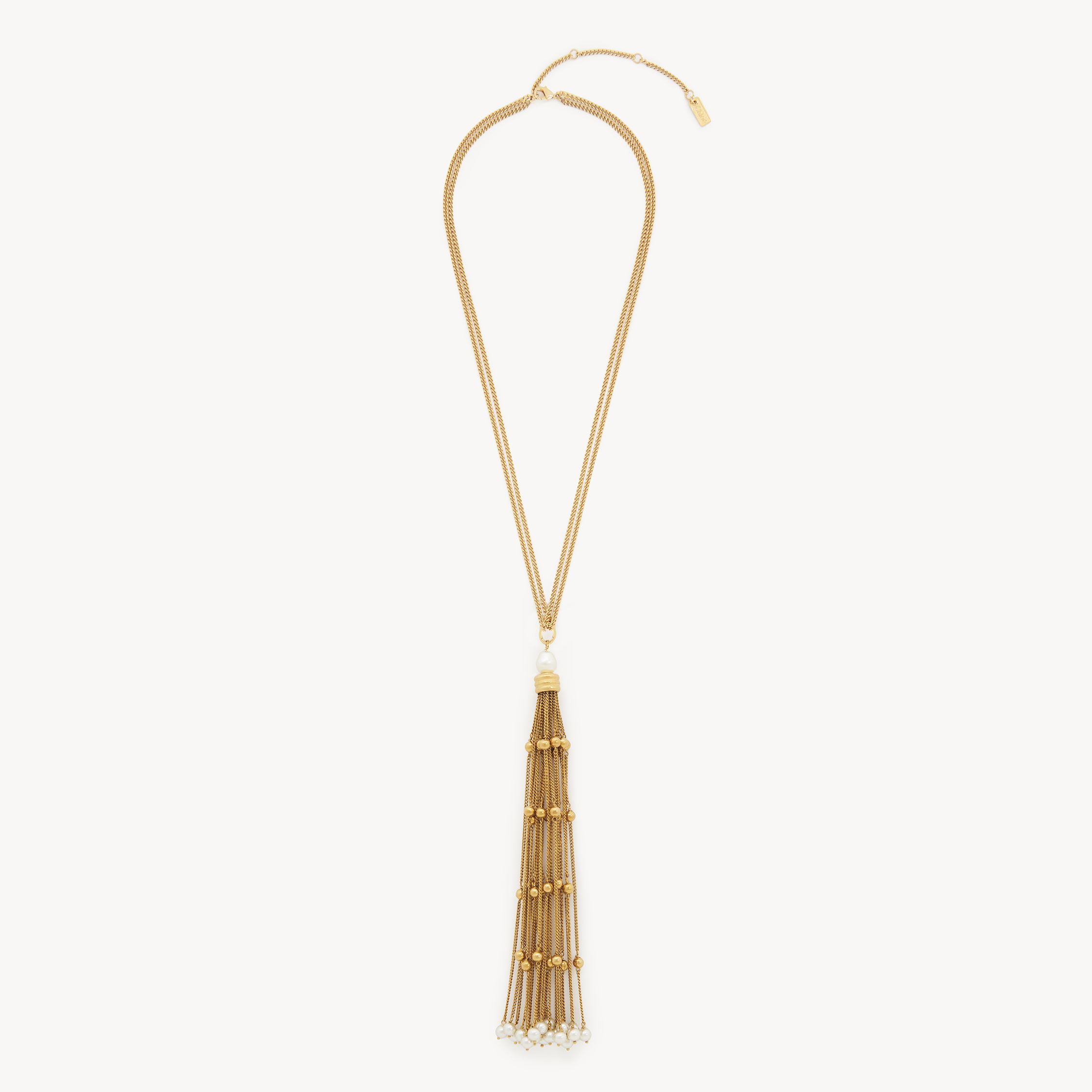 CHLOÉ THE CHLOÉ SHELLS PENDANT NECKLACE GOLD SIZE ONESIZE 100% BRASS, BOROSILICATE GLASS, PMMA - POLYMETHY