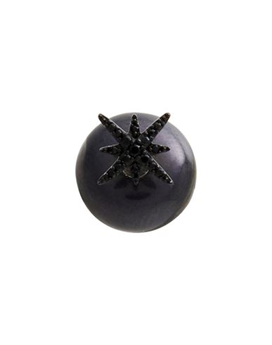 Apm Monaco Woman Single Earring Black Size - 925/1000 Silver