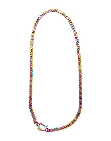 Dsquared2 Woman Necklace Fuchsia Size - Brass, Metal Alloy