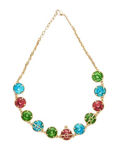 Dsquared2 Woman Necklace Gold Size - Metal Alloy, Brass, Crystal