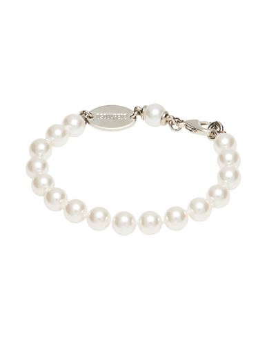 Dsquared2 Man Bracelet Ivory Size - Swarovski Crystal, Brass, Tin Alloy