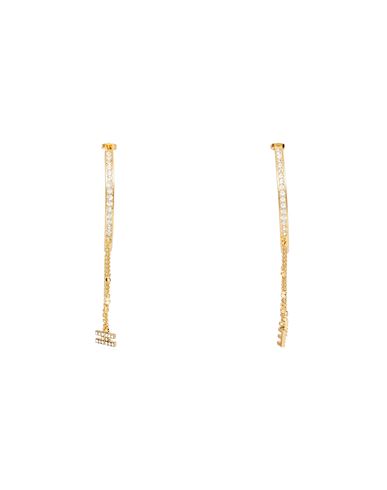 ELISABETTA FRANCHI ELISABETTA FRANCHI WOMAN EARRINGS GOLD SIZE - BRASS, GLASS 