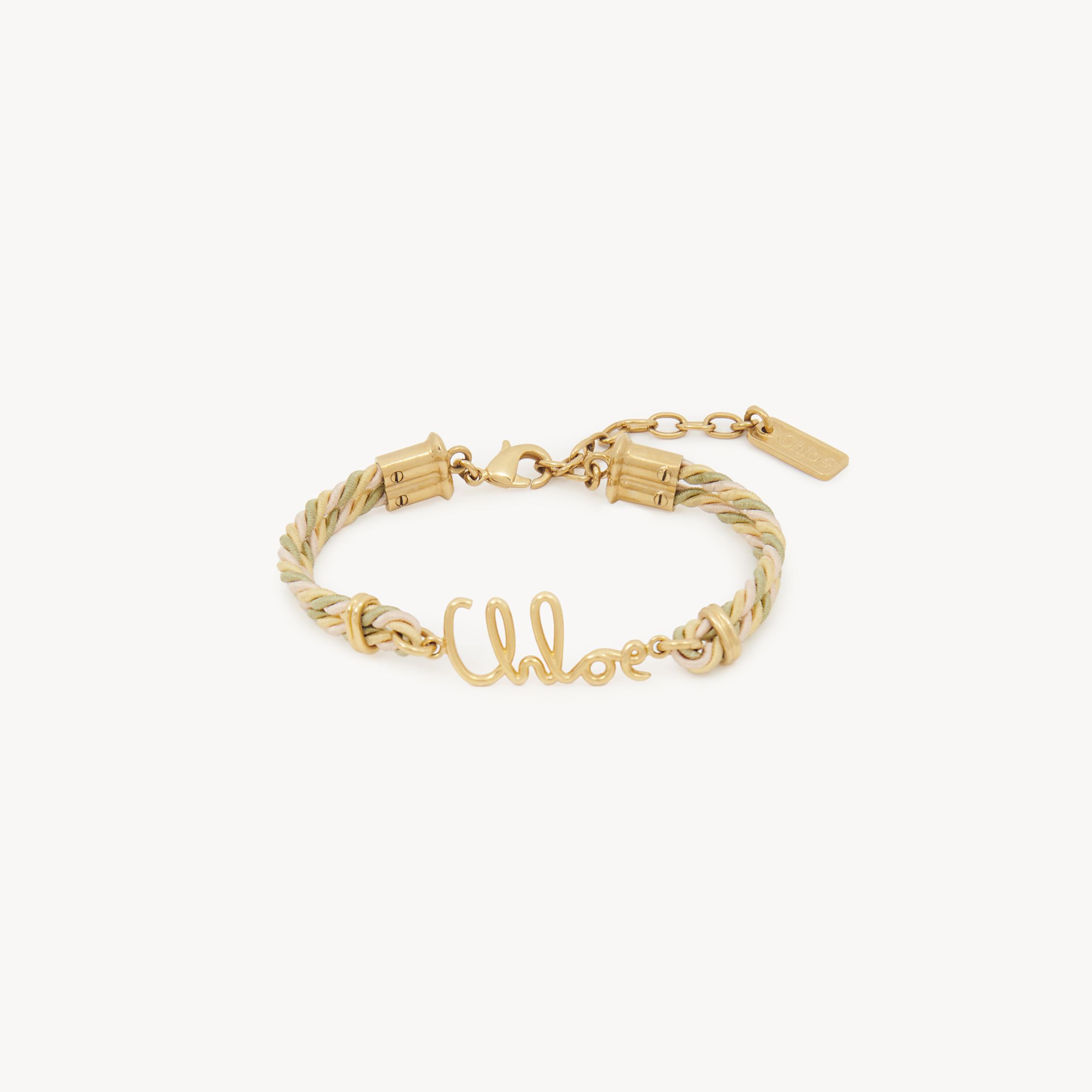 CHLOÉ THE CHLOÉ PLAGE BRACELET BEIGE SIZE ONESIZE 100% BRASS 