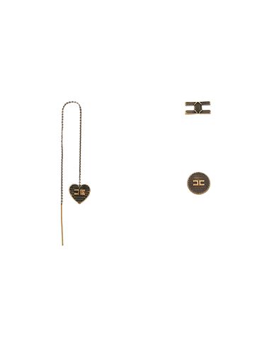 Elisabetta Franchi Woman Earrings Off White Size - Metal In White