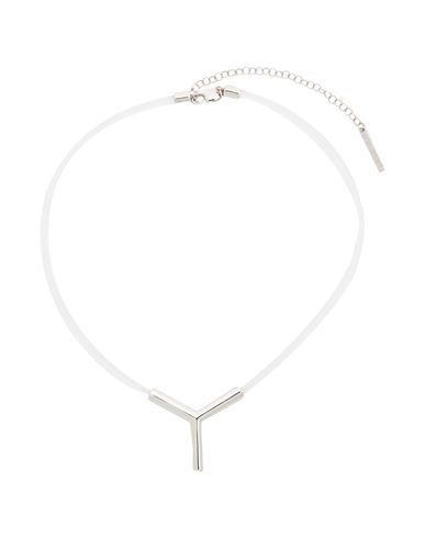 Y/project Woman Necklace Transparent Size - Rubber, Metal In Metallic
