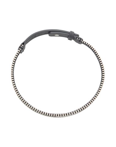 Dsquared2 Woman Necklace Black Size - Calfskin, Metal