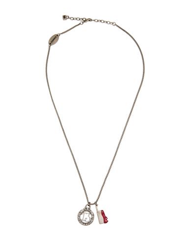 Dsquared2 Woman Necklace Silver Size - Tin Alloy, Brass In Silver