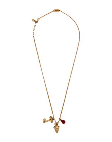 Dsquared2 Woman Necklace Bronze Size - Tin Alloy, Brass, Crystal In Yellow