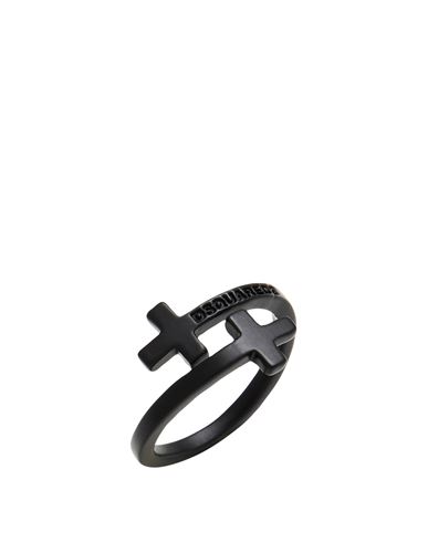 Dsquared2 Man Ring Black Size 10.25 Brass In Black