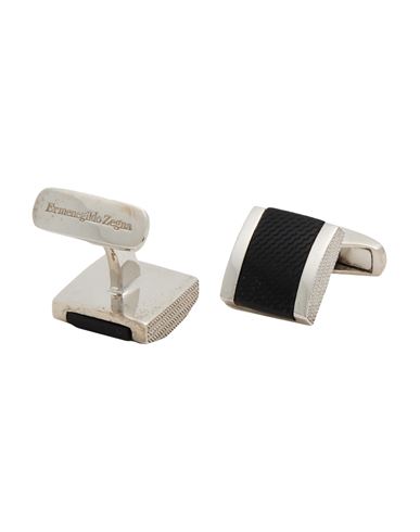 Zegna Man Cufflinks And Tie Clips Black Size - 925/1000 Silver