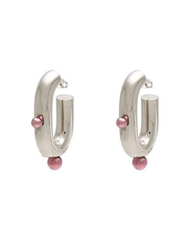 Rabanne Woman Earrings Silver Size - Aluminum, Brass