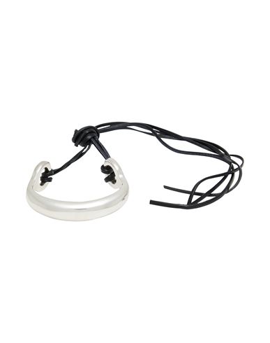 Isabel Marant Woman Bracelet Silver Size - Brass, Lambskin In Silver