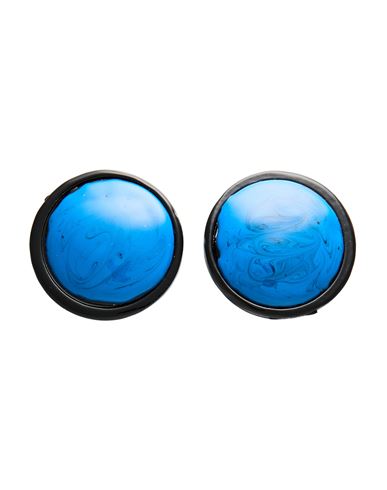 Moschino Couture Woman Earrings Blue Size - Resin In Blue