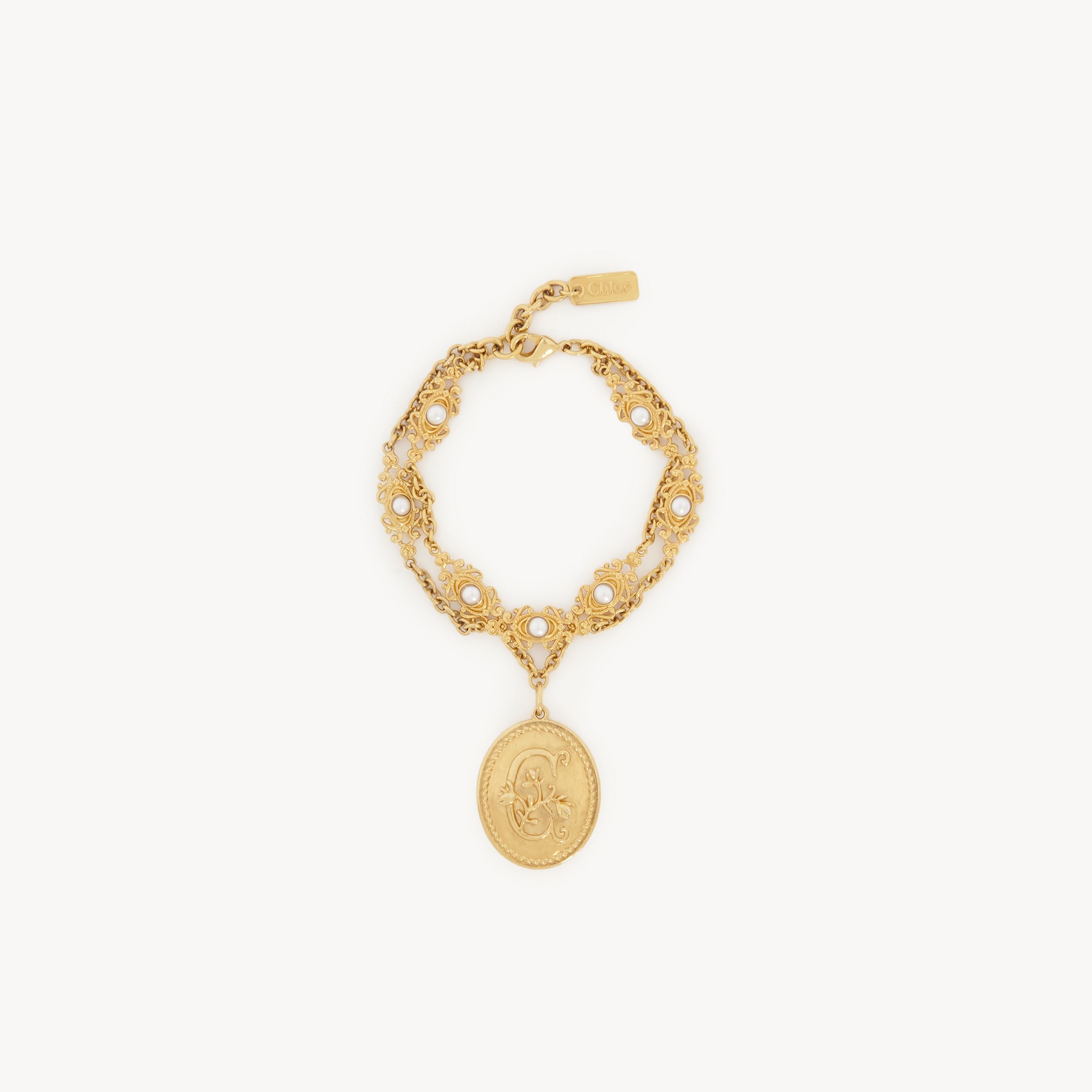 Chloé The Château Treasures Bracelet Gold Size Onesize 100% Brass In Gold