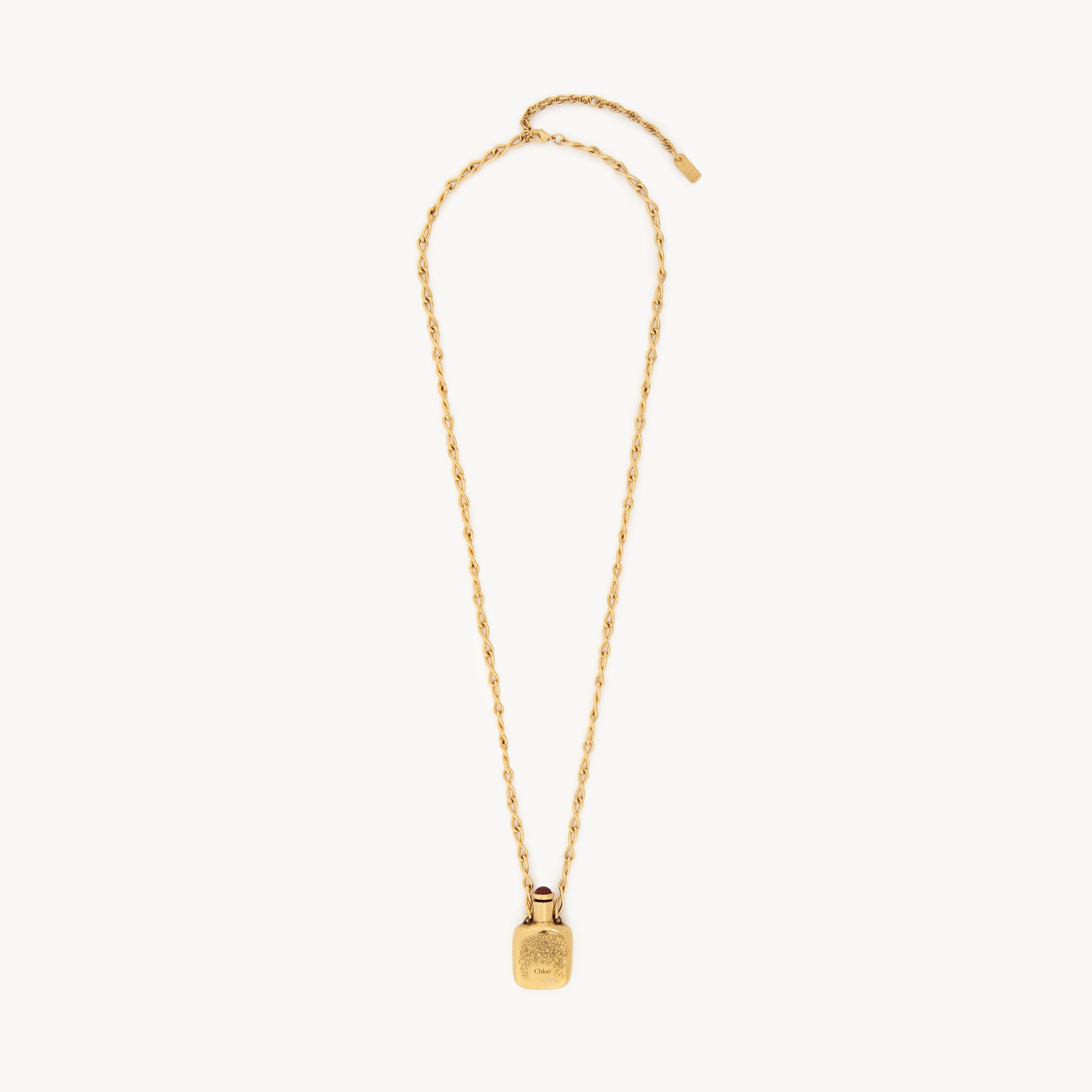 Chloé Midi Dress In Chiffon In Gold