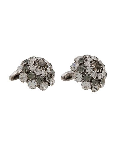 Dolce & Gabbana Woman Cufflinks And Tie Clips Silver Size - Metal In Gray