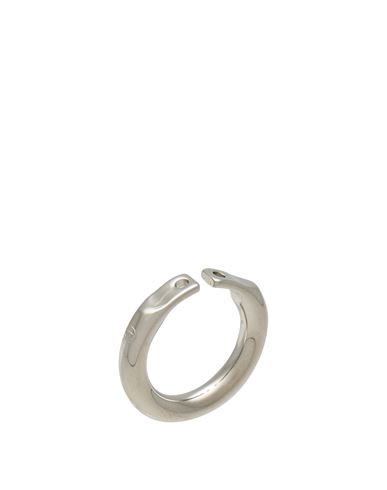 Mm6 Maison Margiela Woman Ring Silver Size Vii Brass In Silver