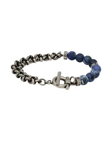 Ferragamo Woman Bracelet Silver Size - Metal In Blue