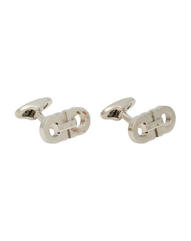 Ferragamo Man Cufflinks And Tie Clips Silver Size - Brass In Metallic