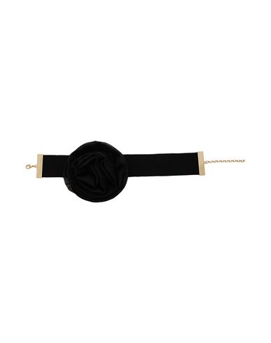 Blumarine Woman Necklace Black Size - Silk, Viscose, Cotton, Brass, Zamak