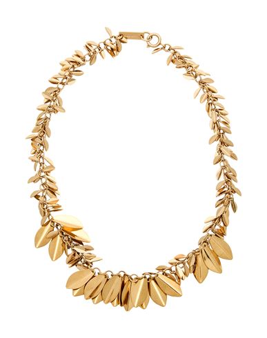 Isabel Marant Woman Necklace Gold Size - Brass, Tin In Brown