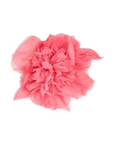 Max Mara Woman Brooch Coral Size - Silk, Metal In Red
