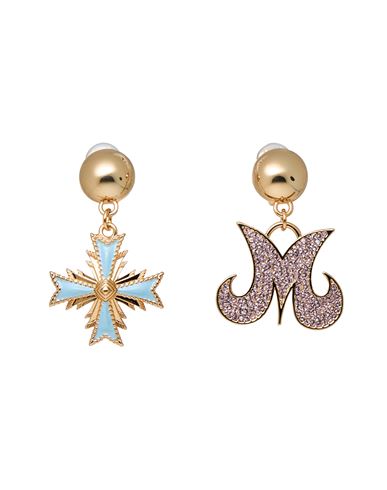 Moschino Woman Earrings Sky Blue Size - Metal