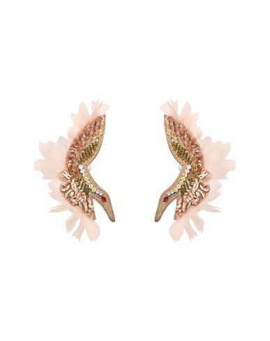 Elisabetta Franchi Woman Earrings Blush Size - Metal In Pink
