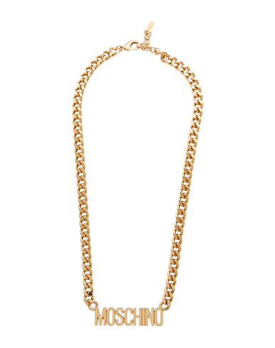 Moschino Cuture Woman Necklace Gold Size - Metal In Brown