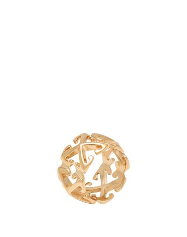 Off-white Woman Ring Gold Size 6.75 Brass
