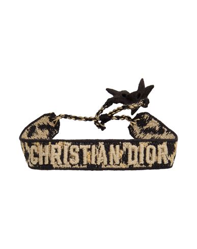 Dior Woman Bracelet Dark Brown Size - Cotton