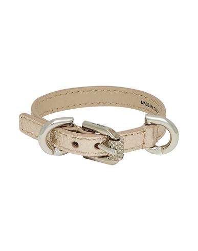Givenchy Woman Bracelet Platinum Size Ii Leather In Gray