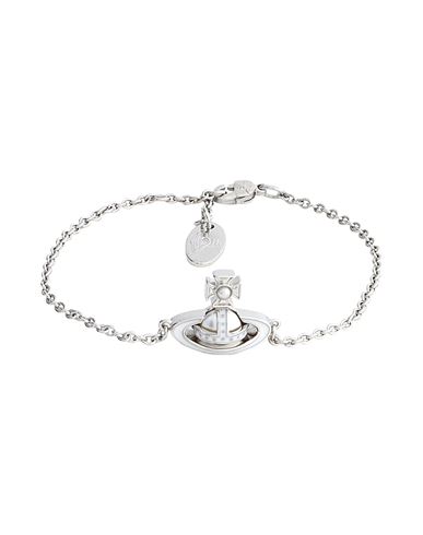 Vivienne Westwood Simonetta Bas Relief Bracelet Woman Bracelet Silver Size - Brass In Metallic