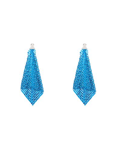 Rabanne Woman Earrings Azure Size - Aluminum, Brass In Blue