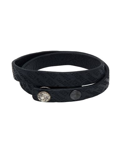 Diesel Man Bracelet Black Size - Leather