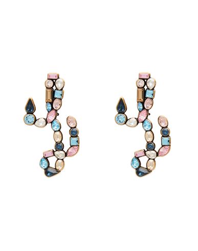 Lanvin Woman Earrings Blue Size - Brass, Epoxide Resin, Glass