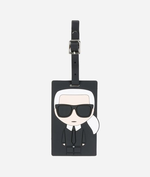 Karl Lagerfeld Unisex Etiqueta De Silicona K/ikonik Negro 100% PVC, Tamaño: OneSize