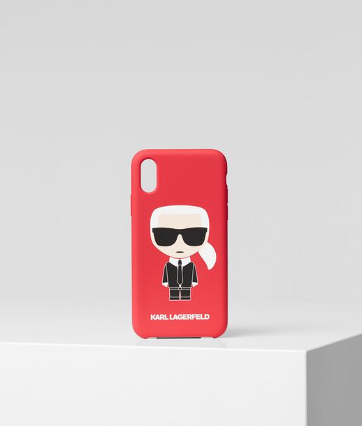 Karl Lagerfeld Donna K/ikonik Cover Iphone X/xs Rosso 30% Poliuretano termoplastico, 30% Acrilico, 30% Olio Minerale, 10% Polietilene, Taglia: OneSize