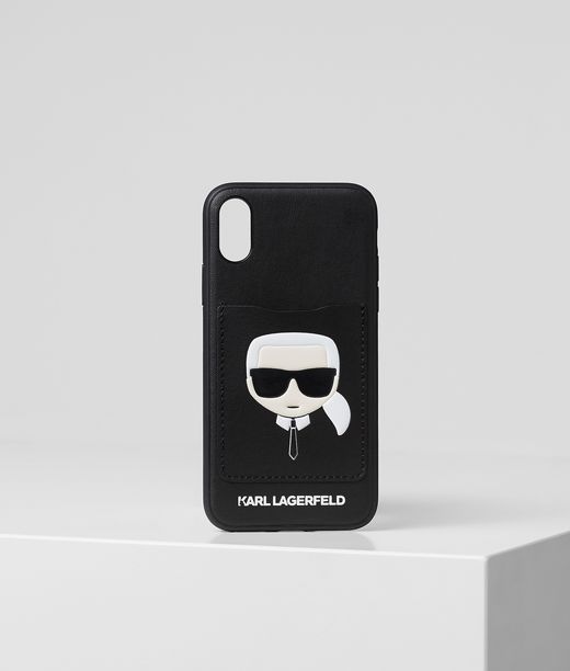 Karl Lagerfeld Unisex Cover Karl Per Iphone Xs Nero 45% Poliuretano, 45% Acrilico, 10% Poliuretano termoplastico, Taglia: OneSize