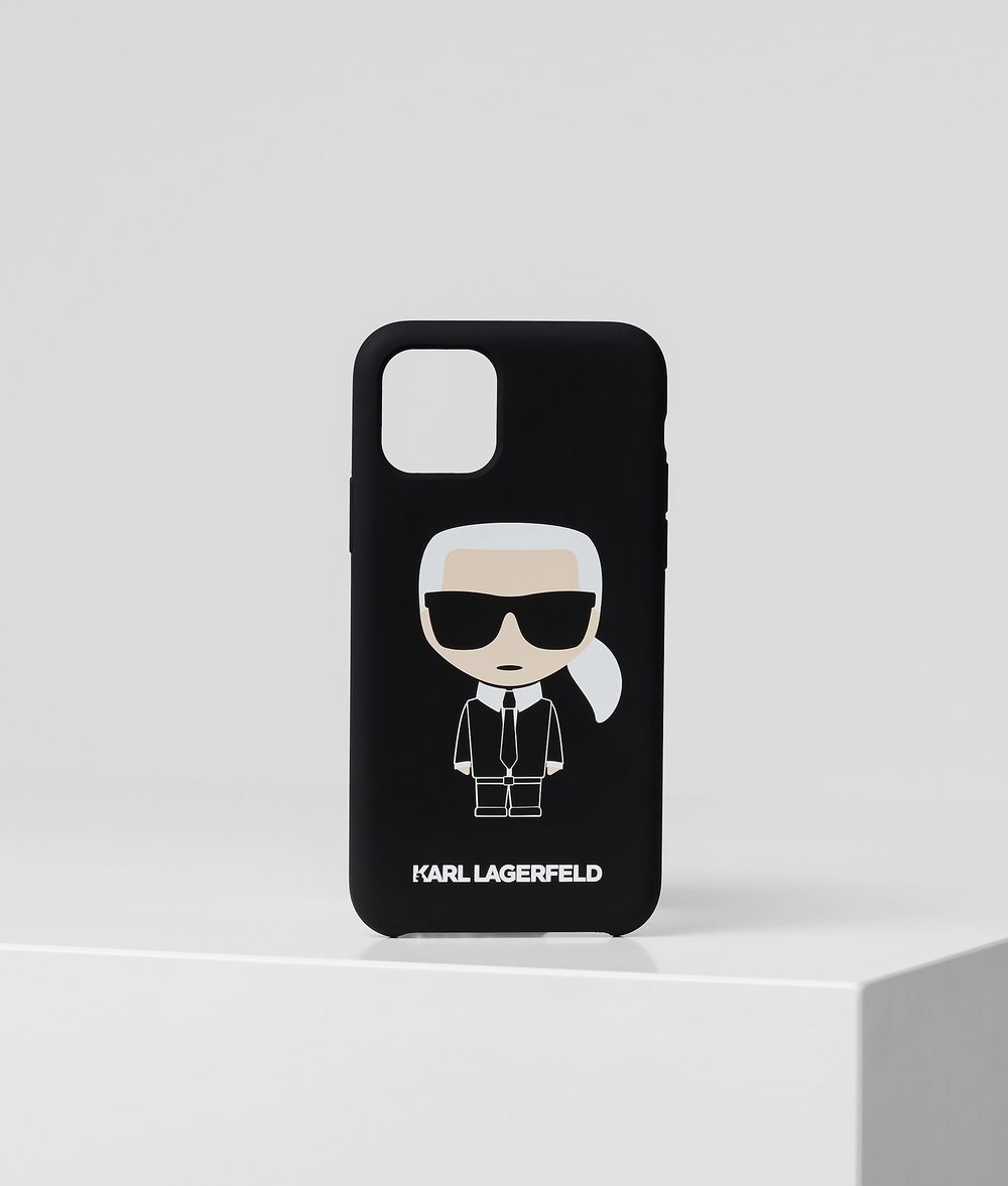 Karl Lagerfeld Unisex K/ikonik Handyhülle Für Iphone 11 Pro Schwarz 40% Acryl, 36% Silikon, 24% Andere Fasern, Größe: OneSize