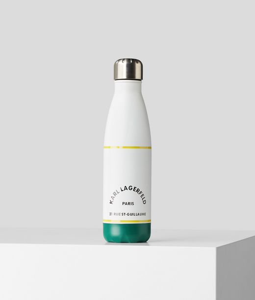 Karl Lagerfeld Mujer Botella De Agua Rue St-guillaume Blanco Acero Inoxidable, Tamaño: OneSize