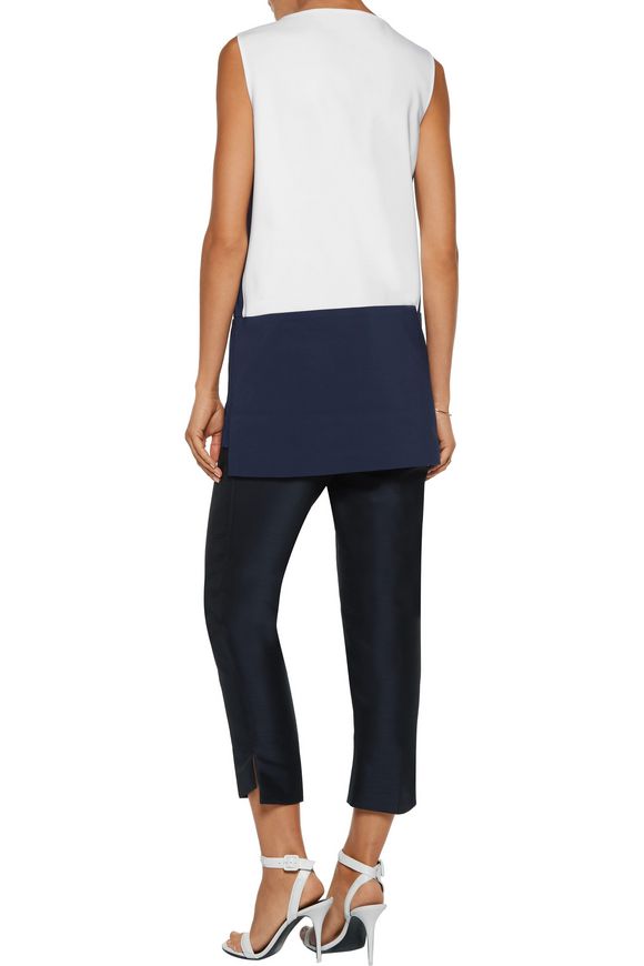 Ember lace-up cotton-blend top | RAOUL | Sale up to 70% off | THE OUTNET